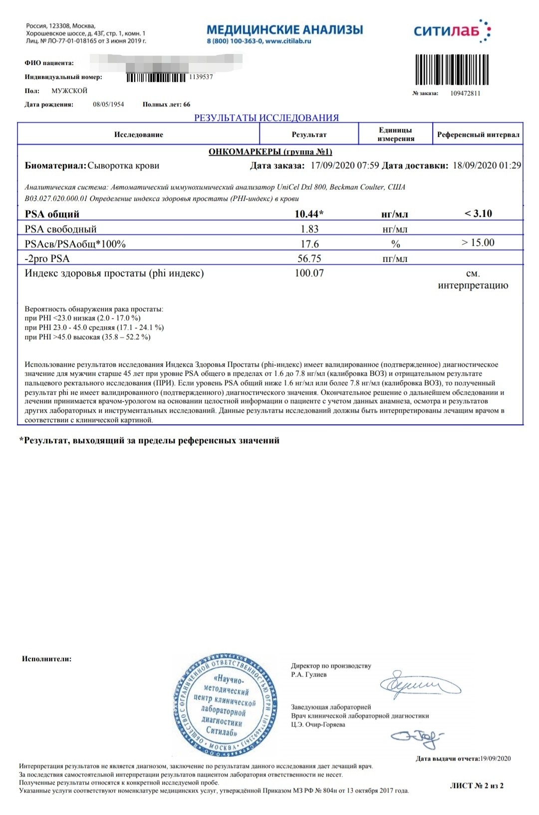 Подготовка к анализу пса