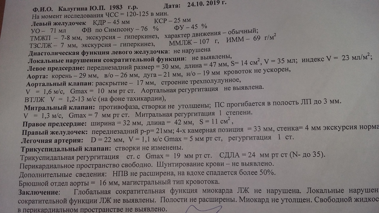 Пролапс митрального клапана 1 степени с регургитацией