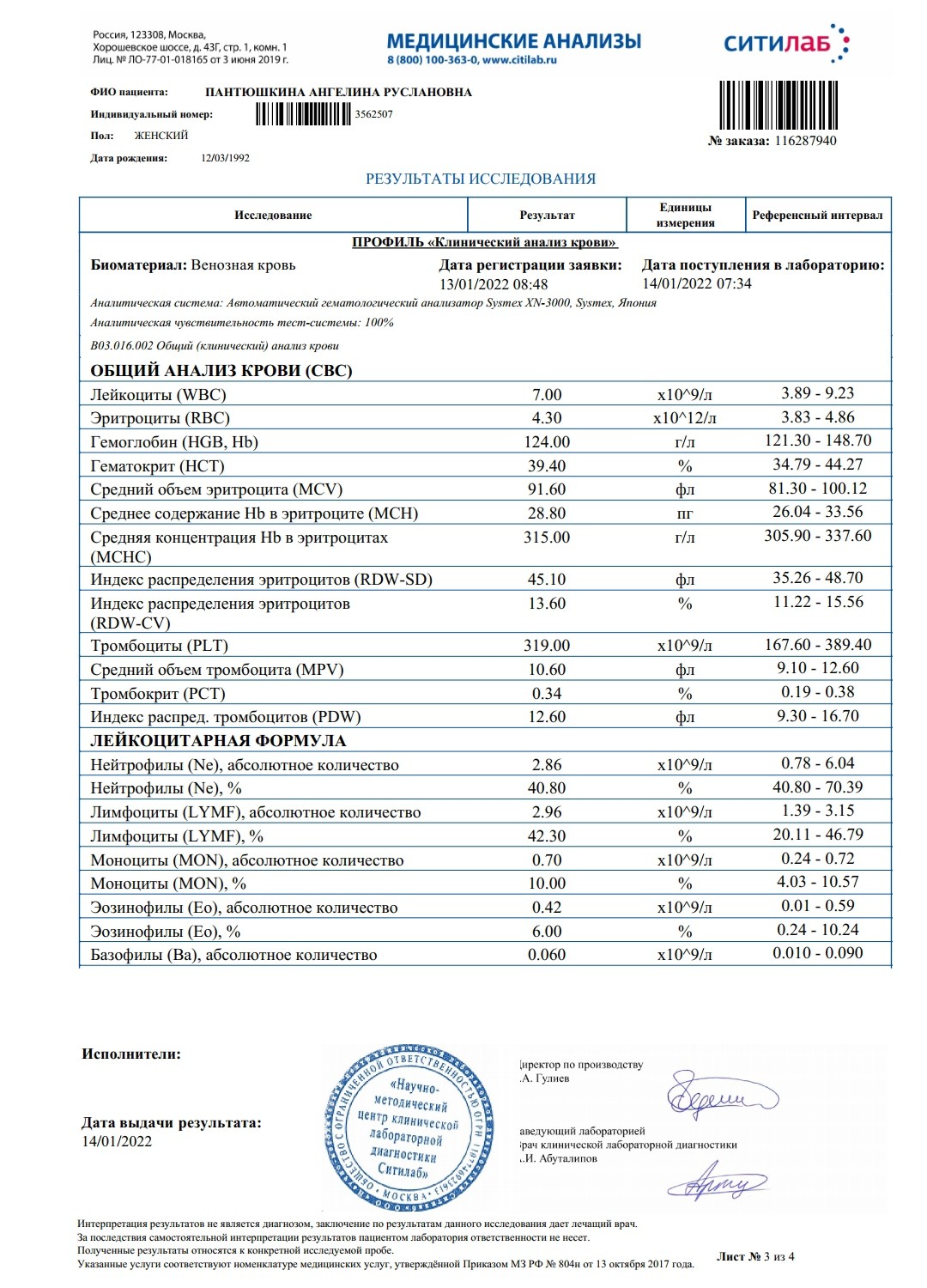 Повышенные гранулоциты в крови у мужчин