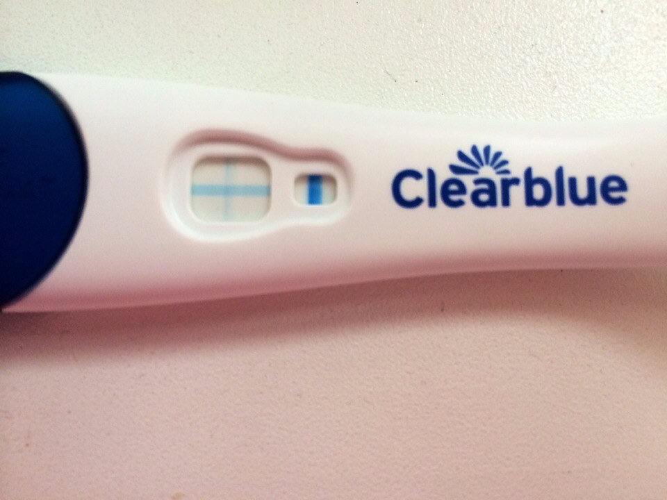 Clearblue тест на беременность результат