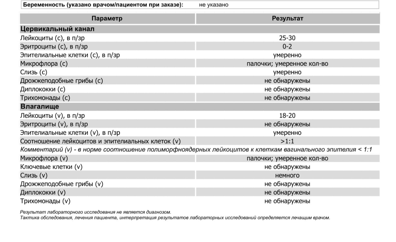 Сайт лайта результаты анализов. Результаты мазка на гарднереллу.