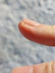 Полоса на ногте полупрозрачная фото 2